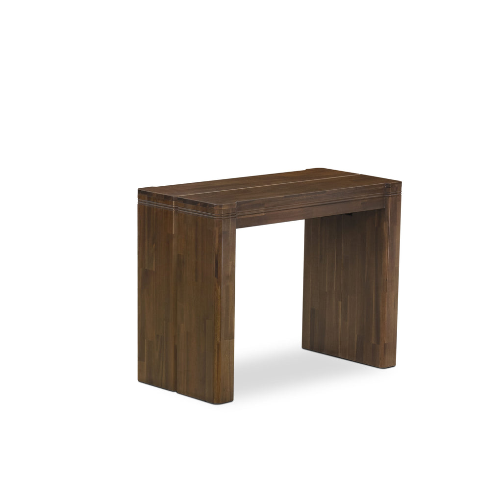 Luxe by East West Furniture X12EL-0C8-05-14 Pieces Extendable Dining Set Includes a Rectangle Kitchen Table