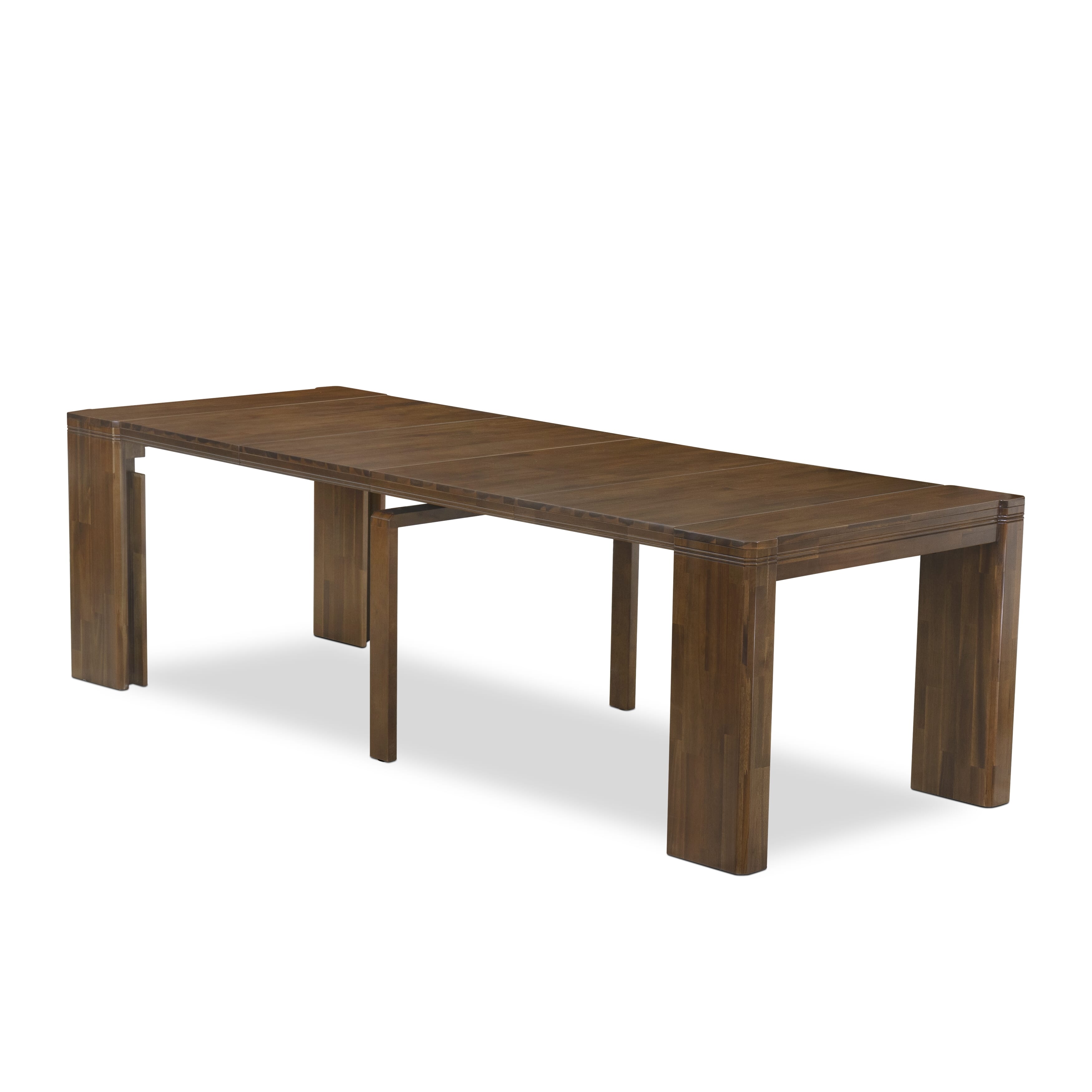 Luxe East West Furniture X0000-0C8-00 2-piece Mid-Century Dining Table Set of a consists Rectangular Modern Dining Table with Coffee Table, Antique Walnut.