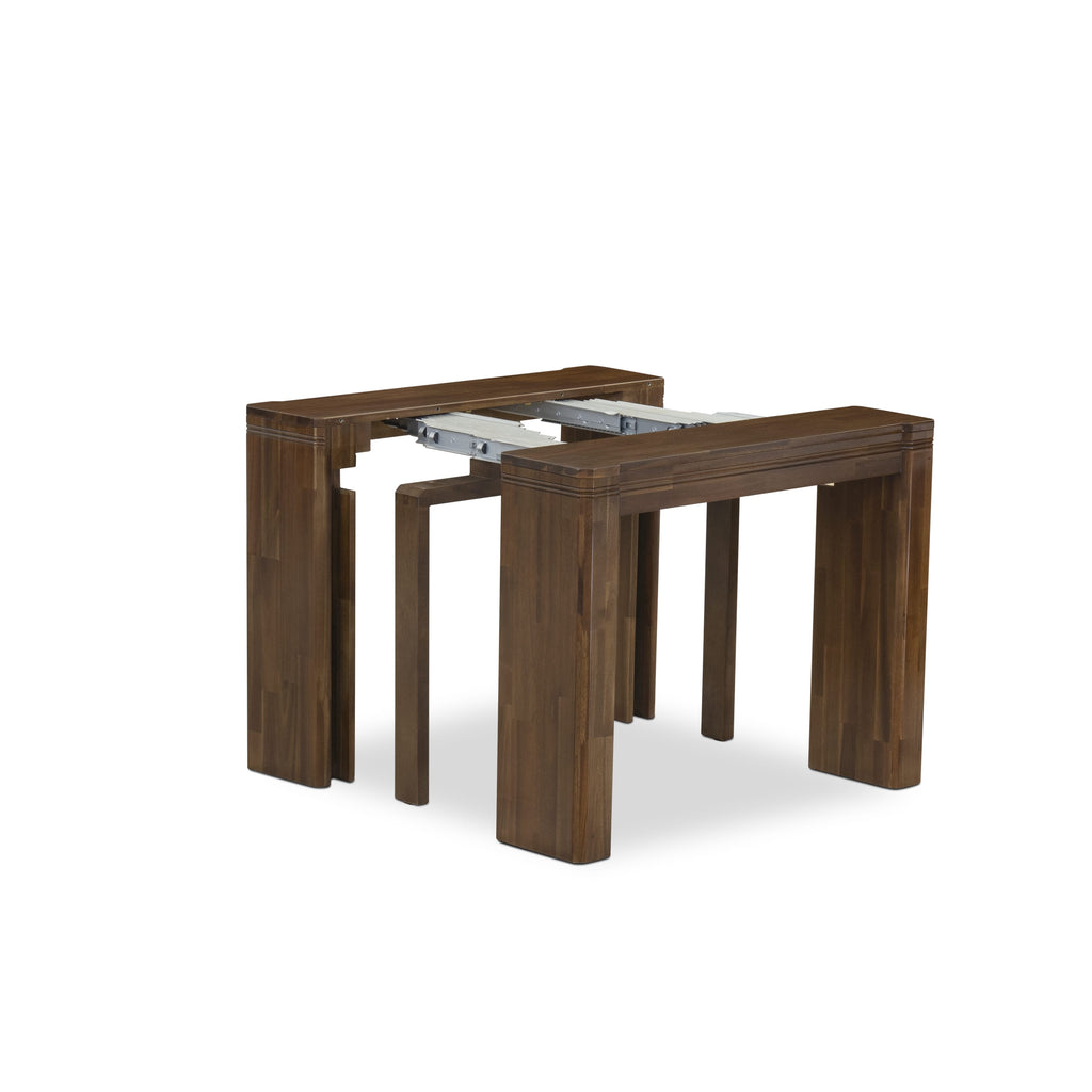 Luxe by East West Furniture X12EL-0C8-05-14 Pieces Extendable Dining Set Includes a Rectangle Kitchen Table