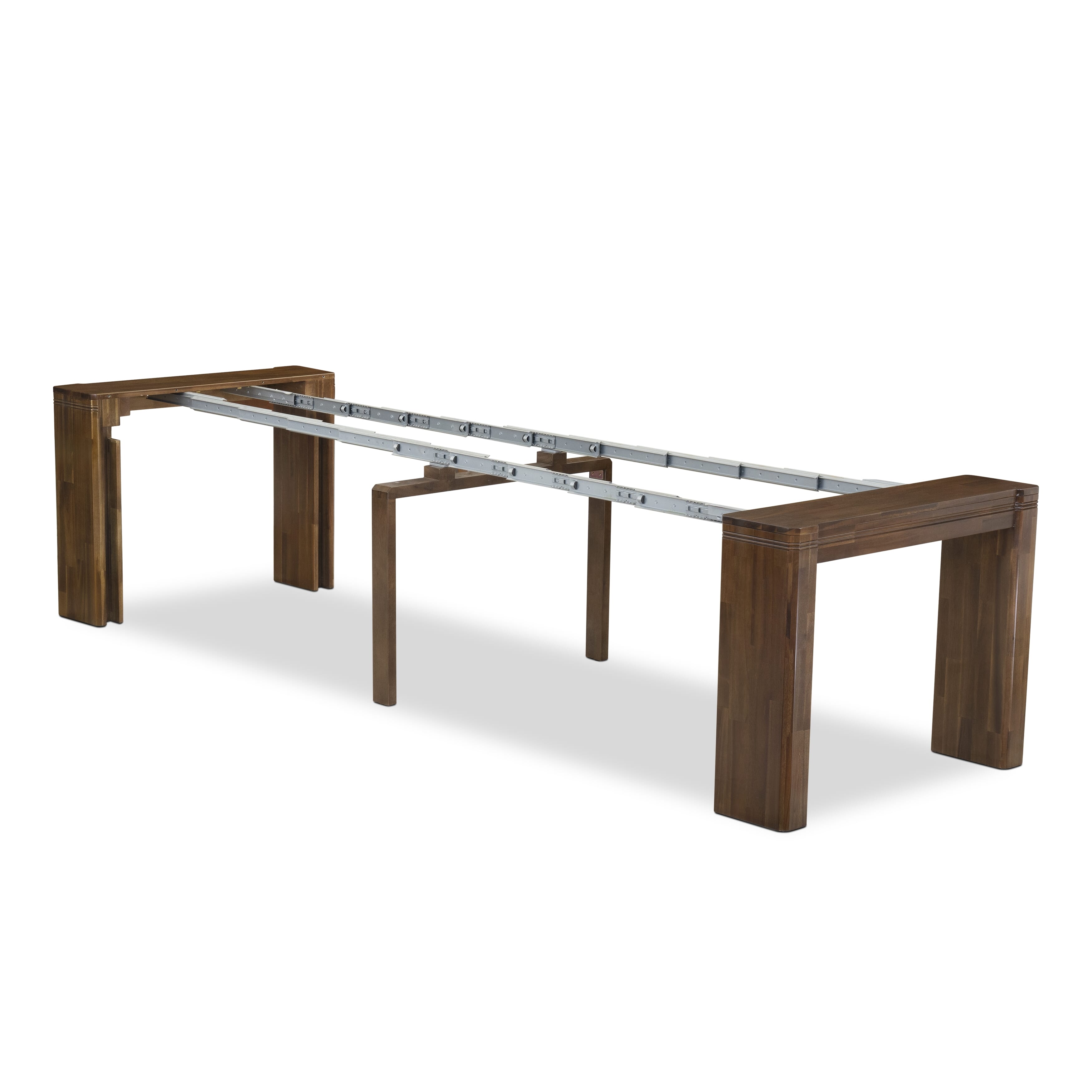 Luxe East West Furniture X0000-0C8-00 2-piece Mid-Century Dining Table Set of a consists Rectangular Modern Dining Table with Coffee Table, Antique Walnut.