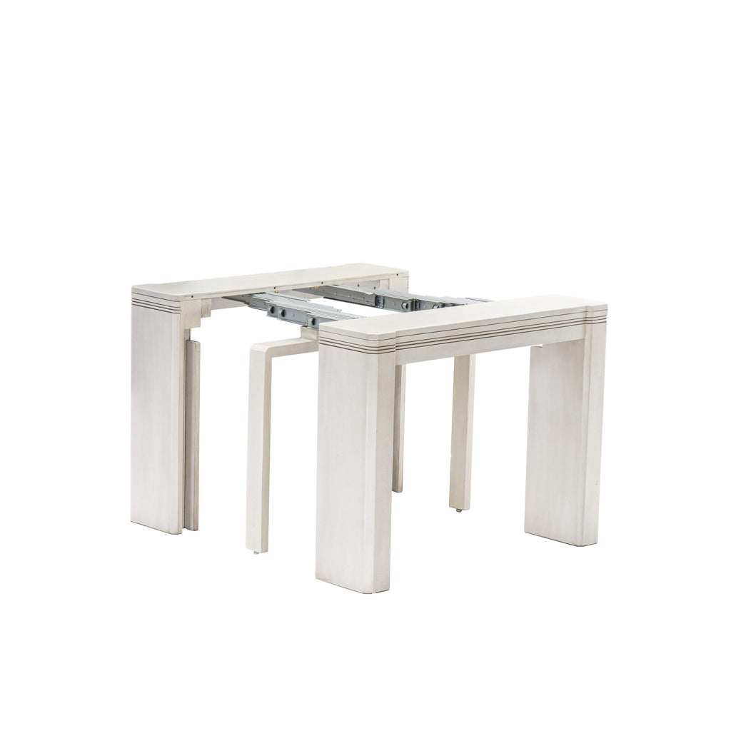 Luxe by East West Furniture X12X2-0CW-27 - Juego de comedor extensible de 14 piezas. Incluye 1 mesa de cocina rectangular.