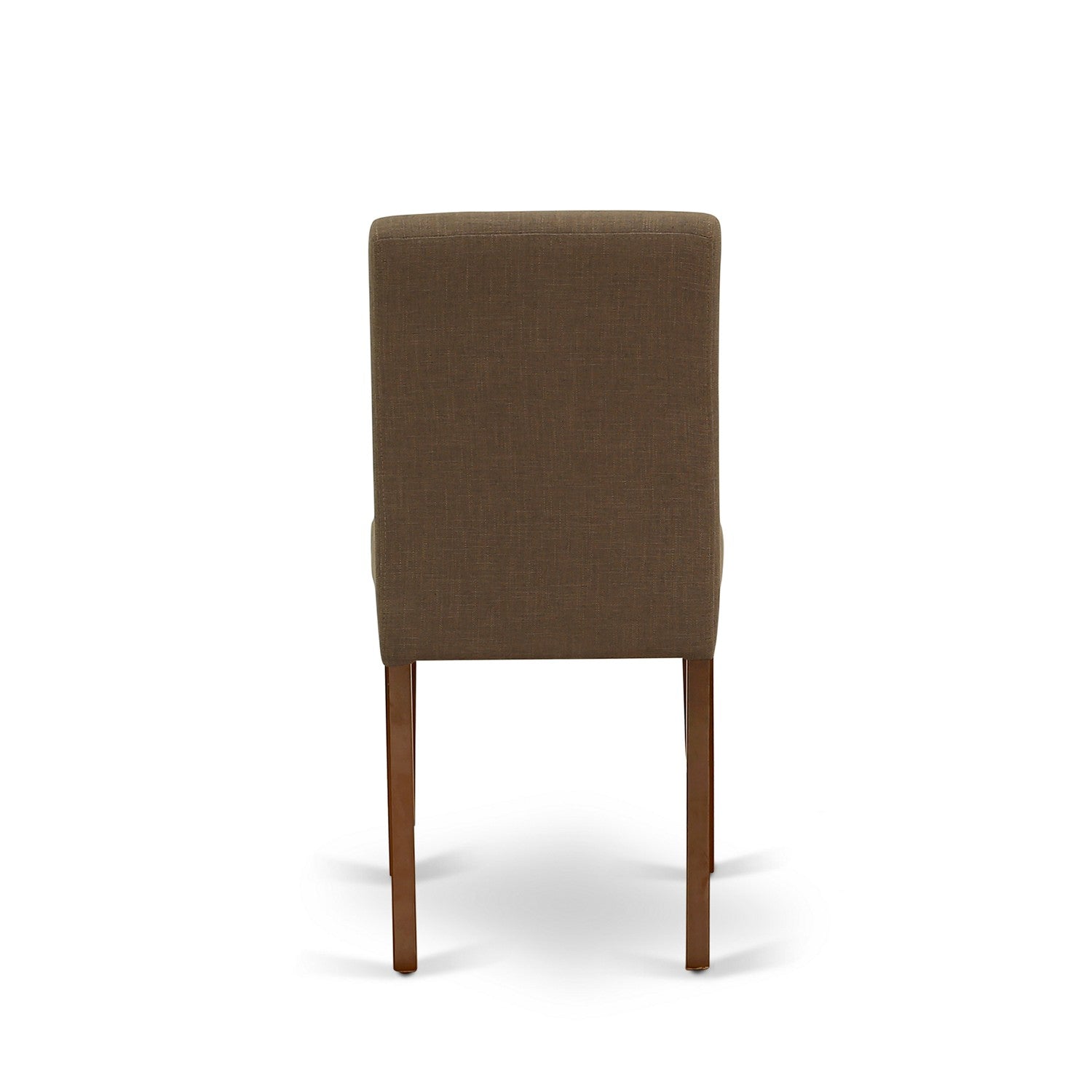 PSAB5-MAH-18 5Pc Rectangle 48/60" Kitchen Table With 12 In Butterfly Leaf And 4 Parson Chair With Mahogany Leg And Linen Fabric Coffee