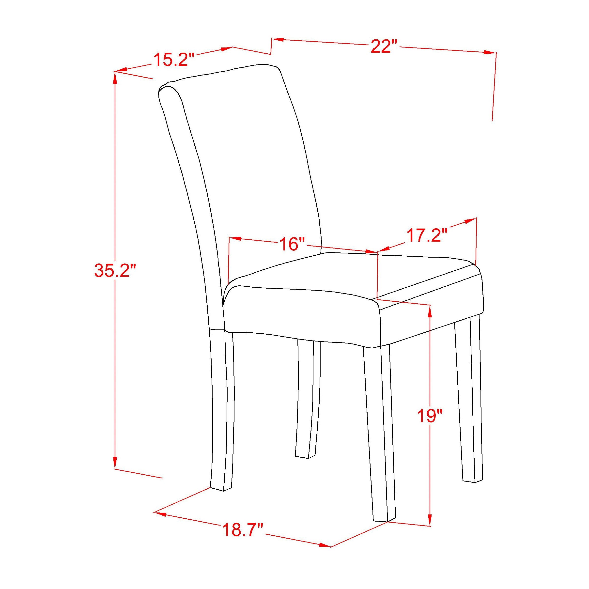 East West Furniture 1NDAB5-OAK-04 Dinette Set 5 Pc - Four Dining Room Chairs and a Wooden Table - Oak Finish Hardwood - Light Fawn Color Linen Fabric