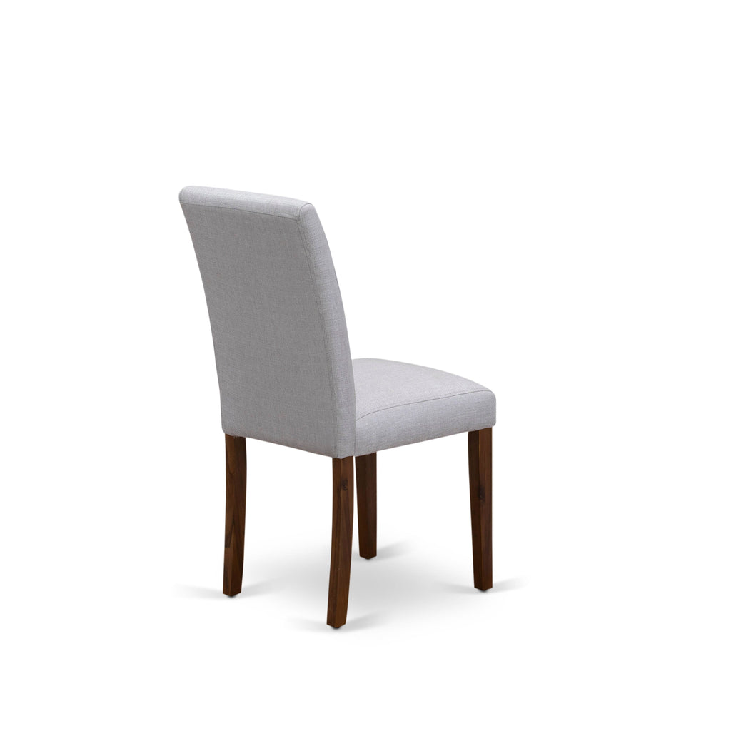 East West Furniture OXAB3-AWA-05 3 Piece Dining Table Set for Small Spaces Consist of a Square Kitchen Table and 2 Parson Chairs