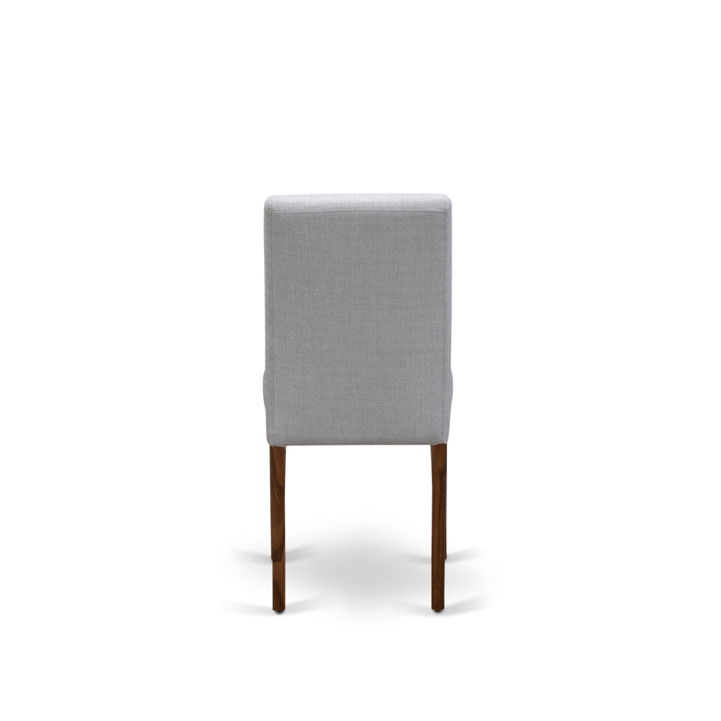 East West Furniture OXAB3-AWA-05 3 Piece Dining Table Set for Small Spaces Consist of a Square Kitchen Table and 2 Parson Chairs