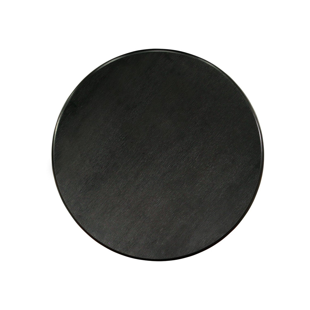 Juego de comedor de 3 piezas East West Furniture ANSI3-ABK-21 que incluye una mesa de cocina redonda con pedestal y 2 sillas de comedor Parson de tela de lino azul.