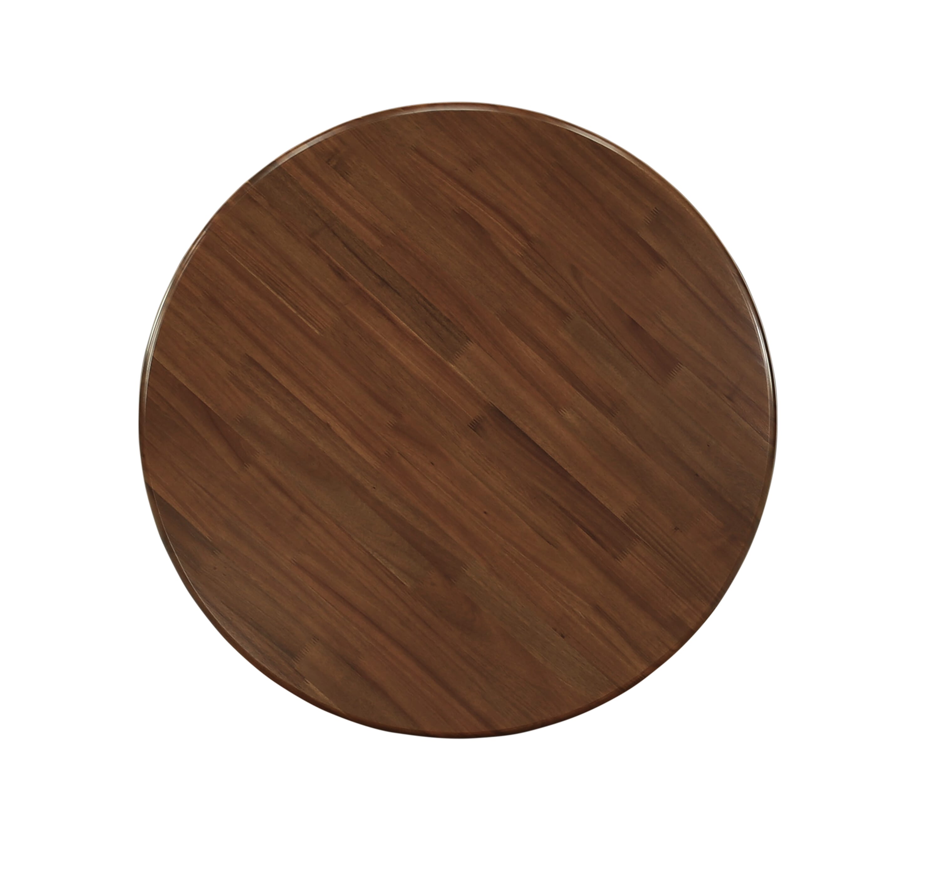 East West Furniture ANMZ3-AWA-32 3 Piece Dining Room Table Set Consist of a Round Kitchen Table with Pedestal and 2 Parson Dining Chairs, 36x36 Inch, Antique Walnut
