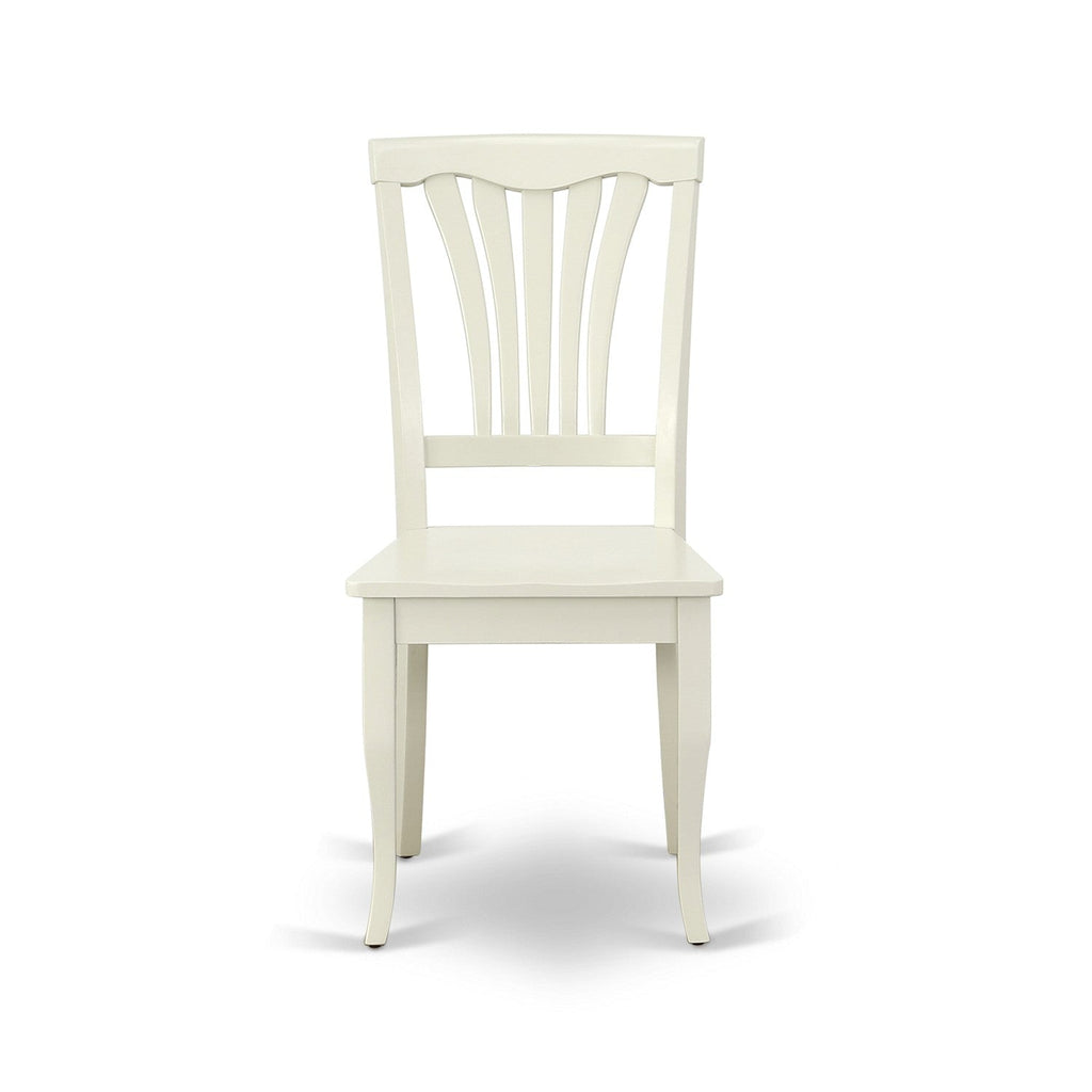East West Furniture WEAV5-LWH-W 5 Piece Dining Table Set for 4 Includes a Rectangle Kitchen Table with Butterfly Leaf and 4 Kitchen Dining Chairs