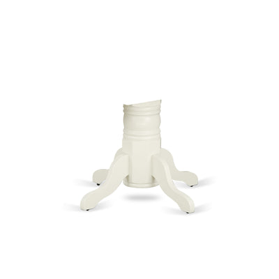 Avon Table Pedestal in Linen White Finish