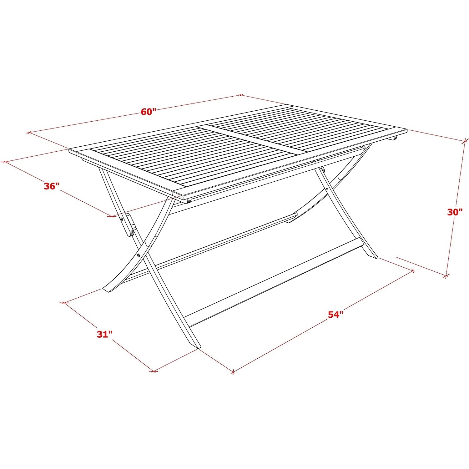 EAST WEST FURNITURE - AECN5C5NA - 5 Piece Innovative Patio Dining Set- Designed for The Beach, Camping, Picnics - Outdoor Bistro Table with Multi-Positions 4 Folding Patio Chairs- Natural Oil Finish