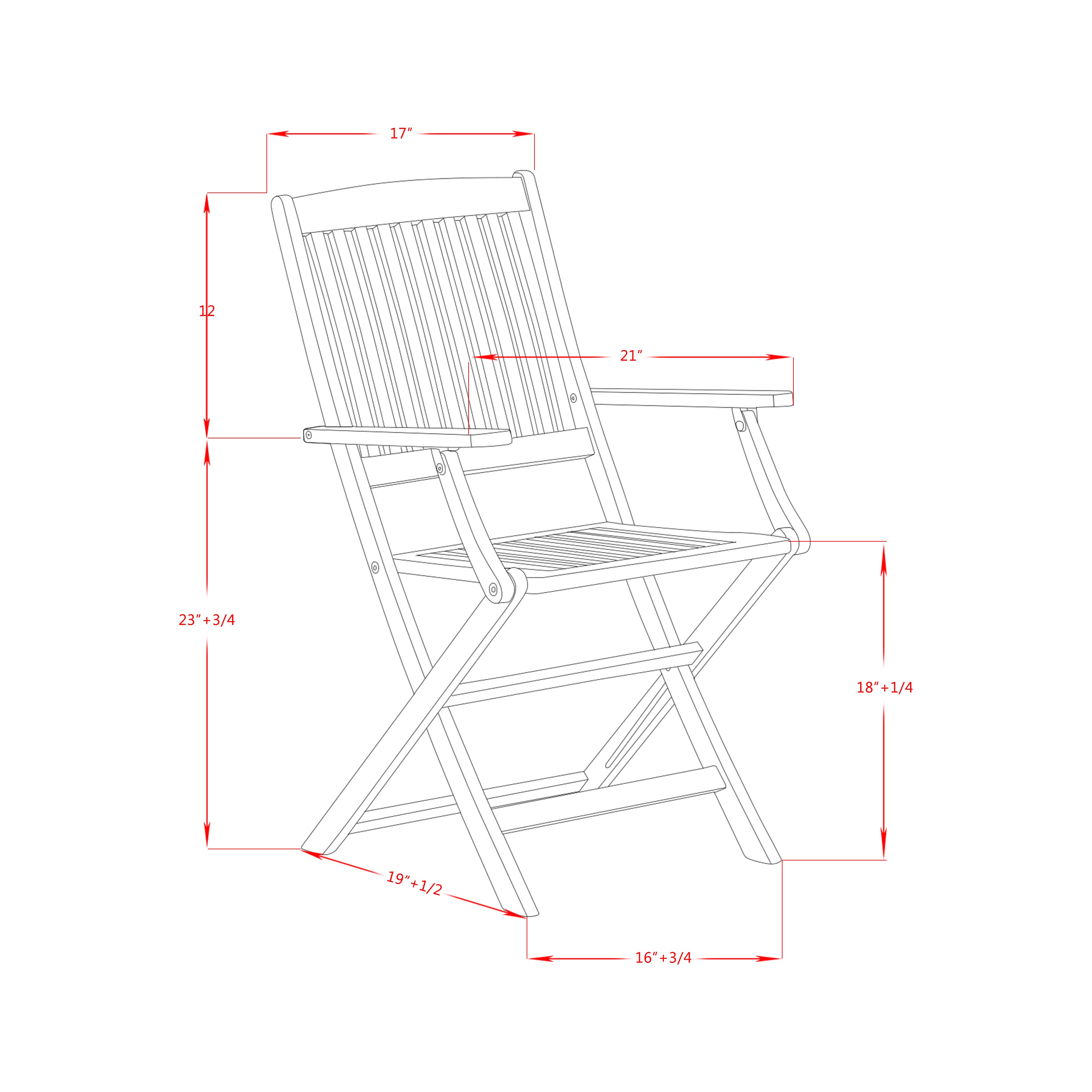 Juego de comedor estilo bistró para patio East West Furniture DECM52CANA de 5 piezas. Incluye una mesa rectangular de madera de acacia para exteriores y 2 sillas plegables con 2 sillas laterales.