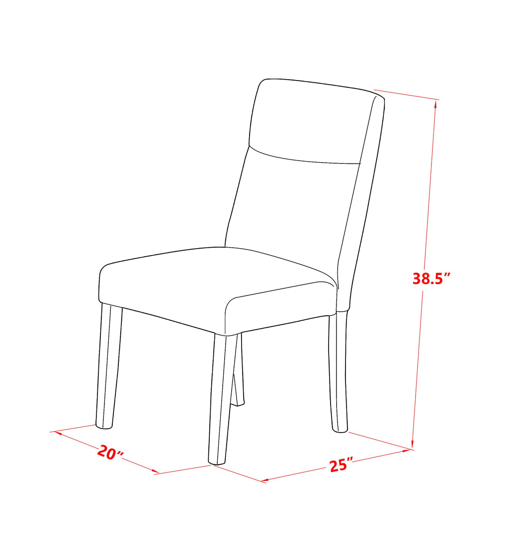 East West Furniture NDBE5-LWH-20 5 Piece Dining Room Furniture Set Includes a Rectangle Dining Table with Dropleaf and 4 Linen Fabric Upholstered Chairs, 30x48 Inch, Linen White