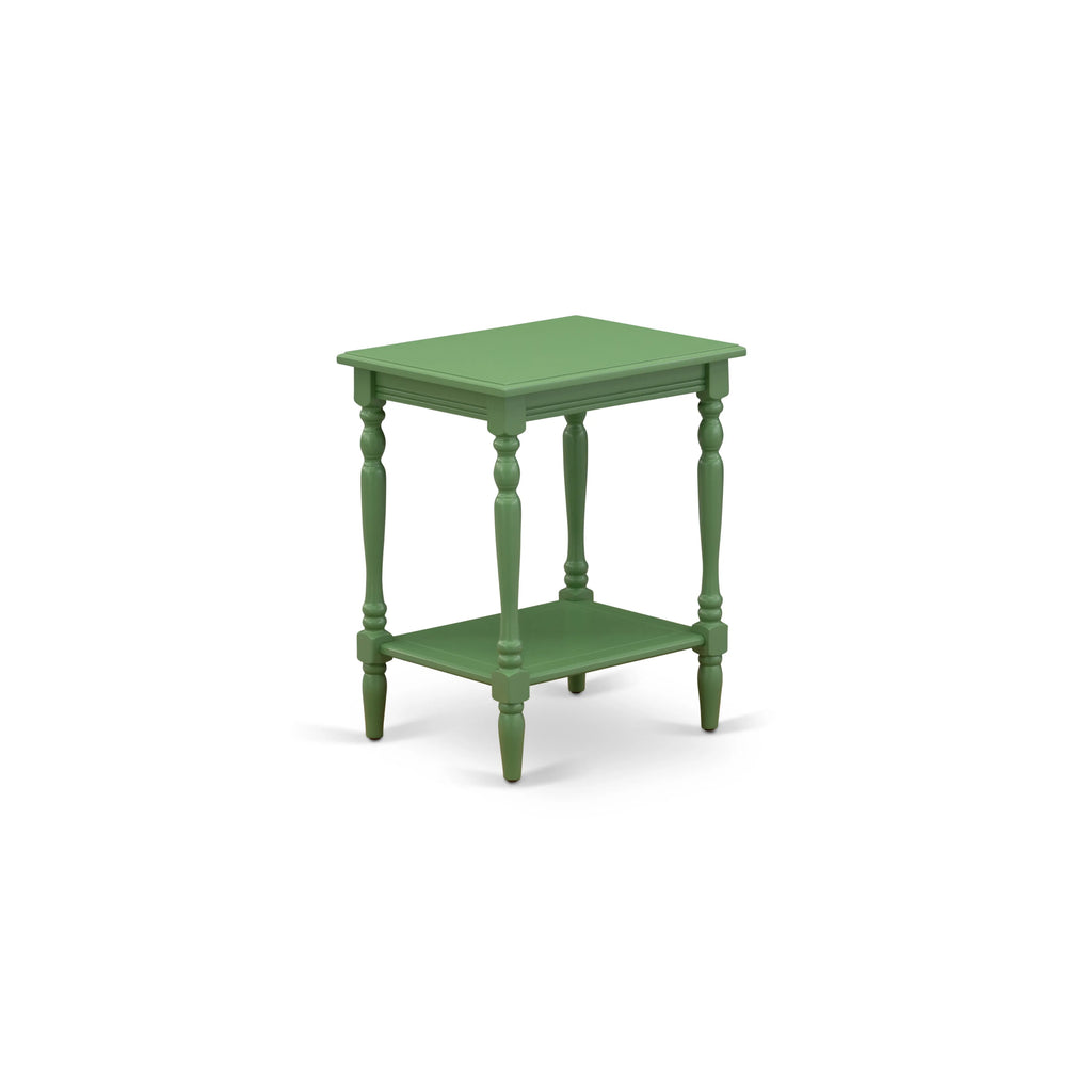 East West Furniture BF-12-ET Bedford Bedside End Table - Rectangle Modern End Table with Open Storage Shelf for Bedroom