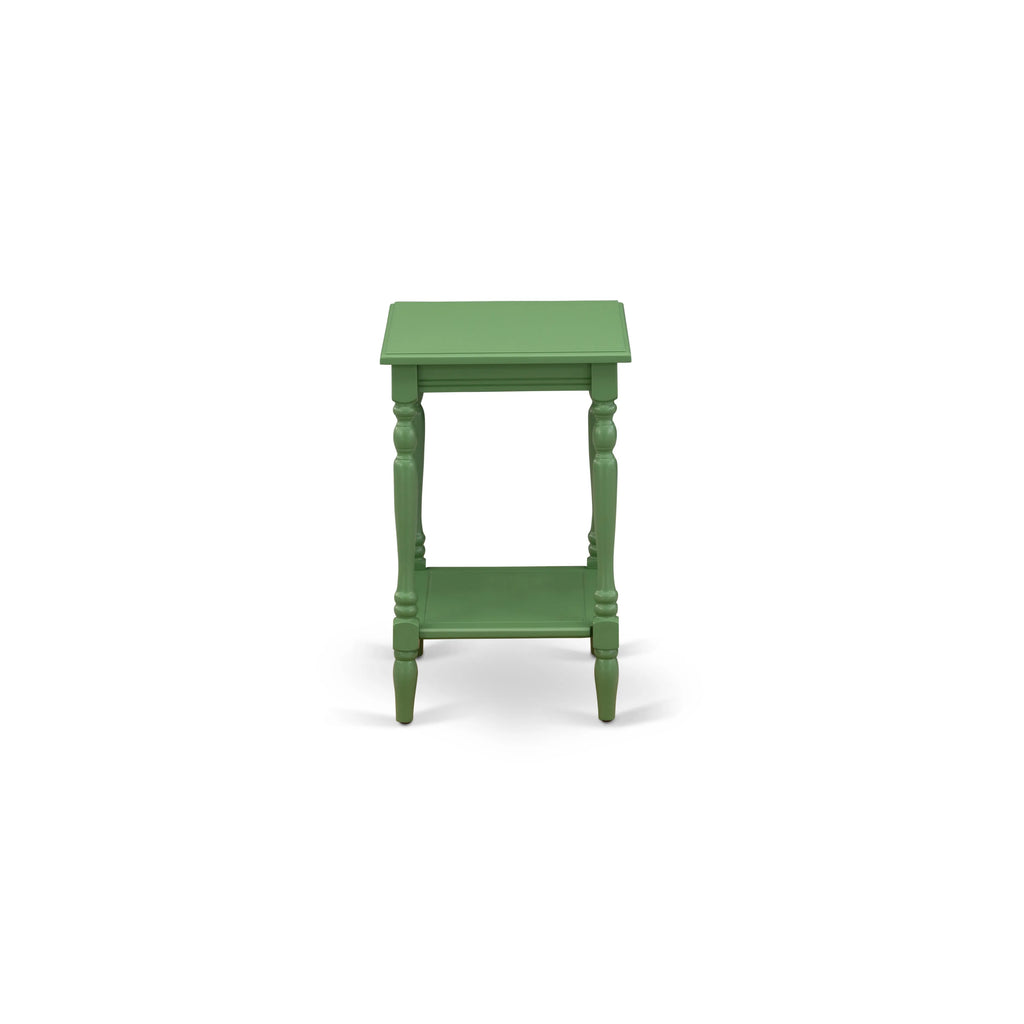 East West Furniture BF-12-ET Bedford Bedside End Table - Rectangle Modern End Table with Open Storage Shelf for Bedroom