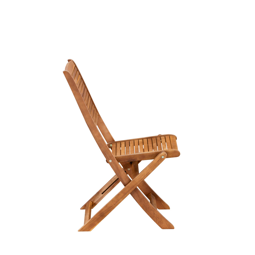 East West Furniture BSFM7CWNA 7 Piece Outdoor Patio Dining Sets Includes an Oval Acacia Wood Table and 6 Folding Side Chairs