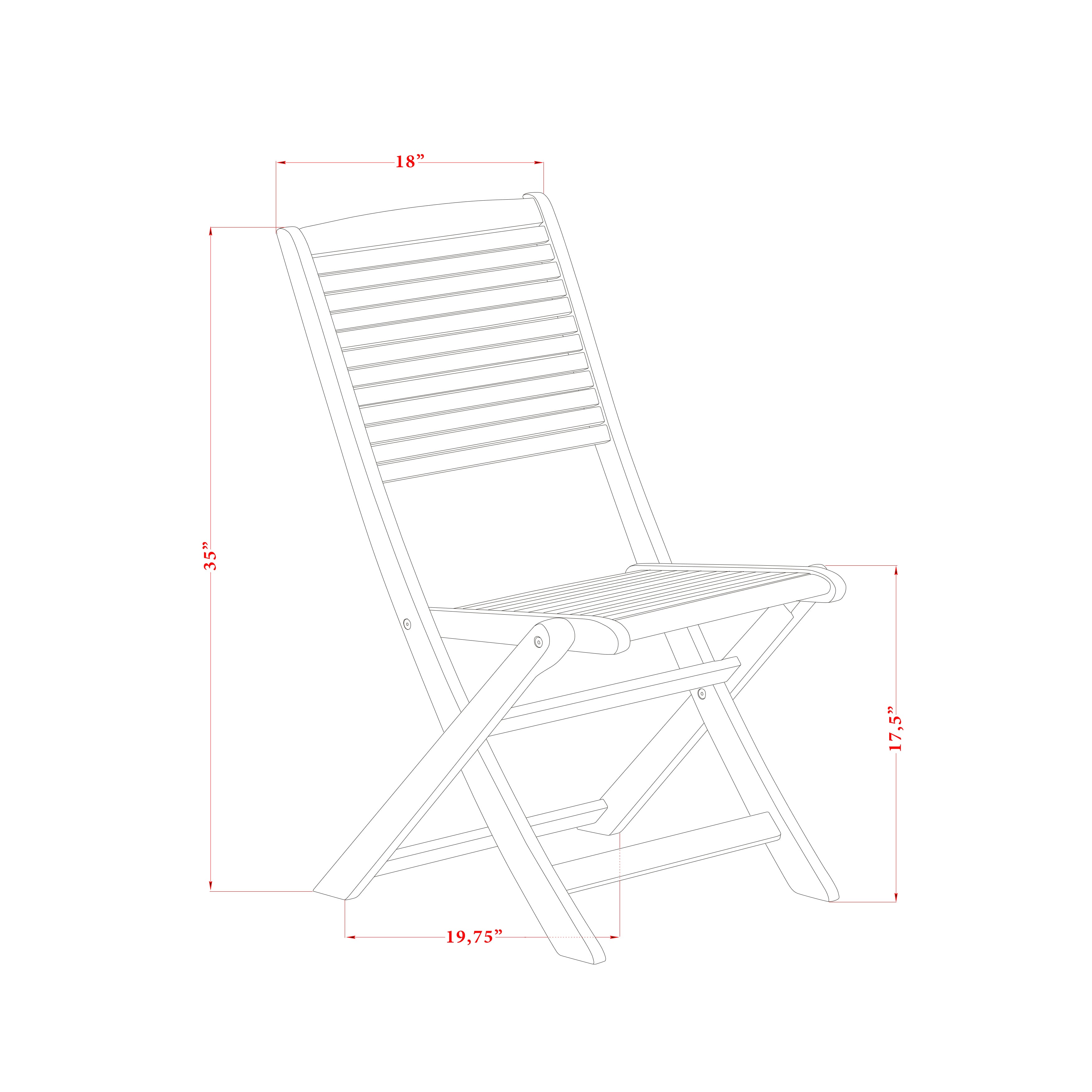 East West Furniture CMFM5CWNA 5 Piece Patio Garden Table Set Includes a Rectangle Outdoor Acacia wood Dining Table and 4 Folding Side Chairs, 36x66 Inch, Natural Oil