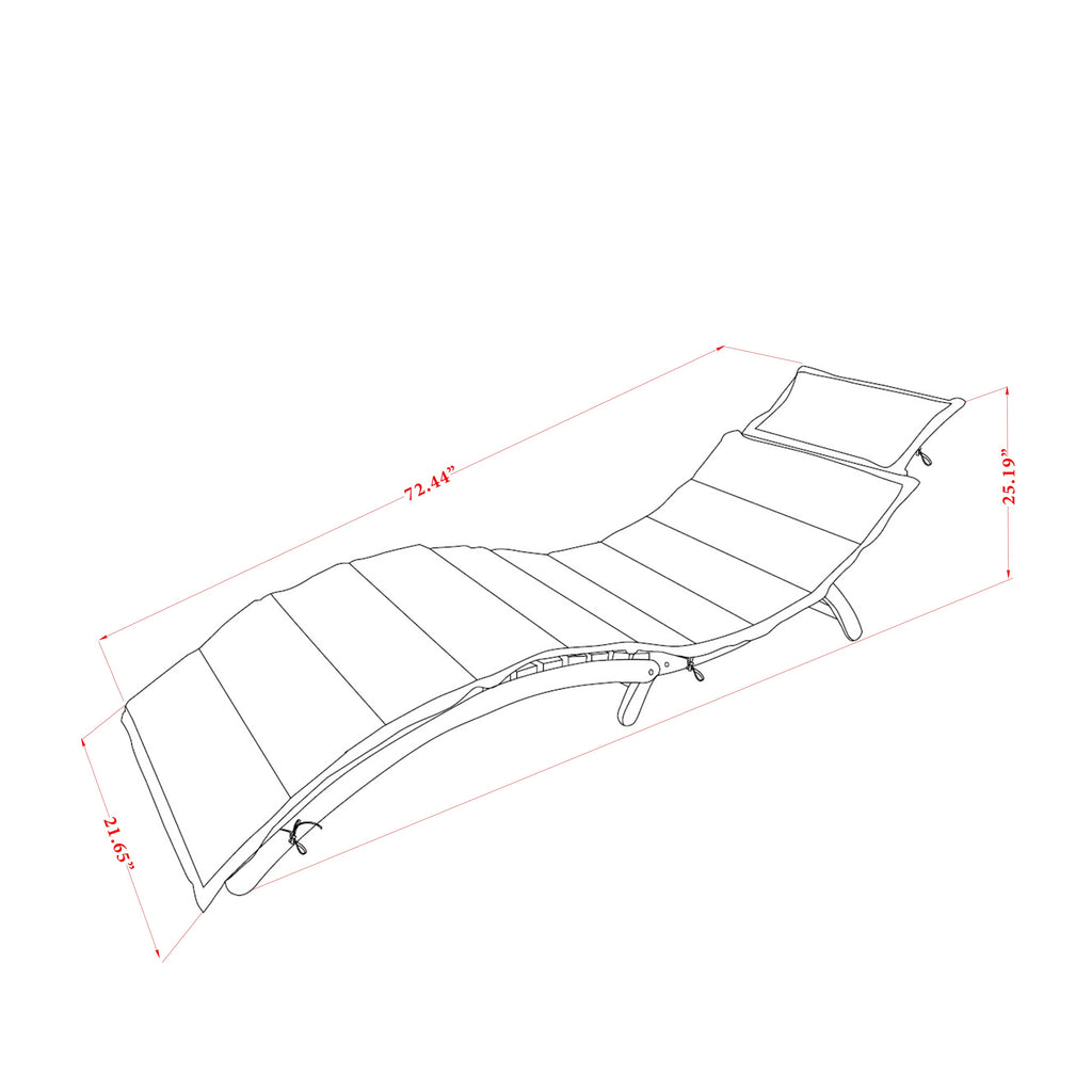 East West Furniture BHNU1NA Helena Patio Chaise Lounge - Outdoor Acacia Wood Sunlounger Chairs for Poolside