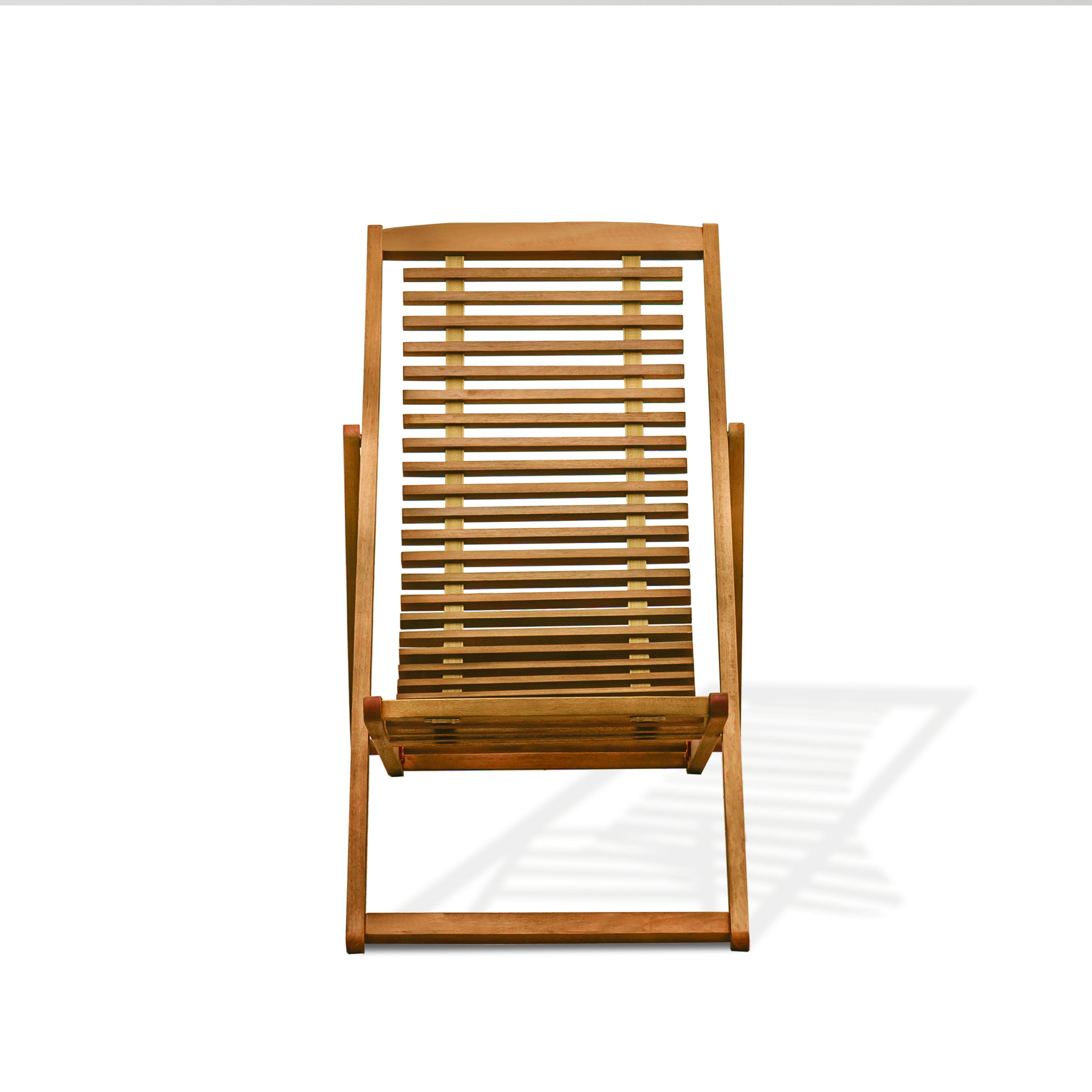 East West Furniture BJPCLNE Outdoor Patio Garden Wooden Camping Chairs - Beacher Jasper Relax Patio Chairs Set of 2 - Natural Oil Finish