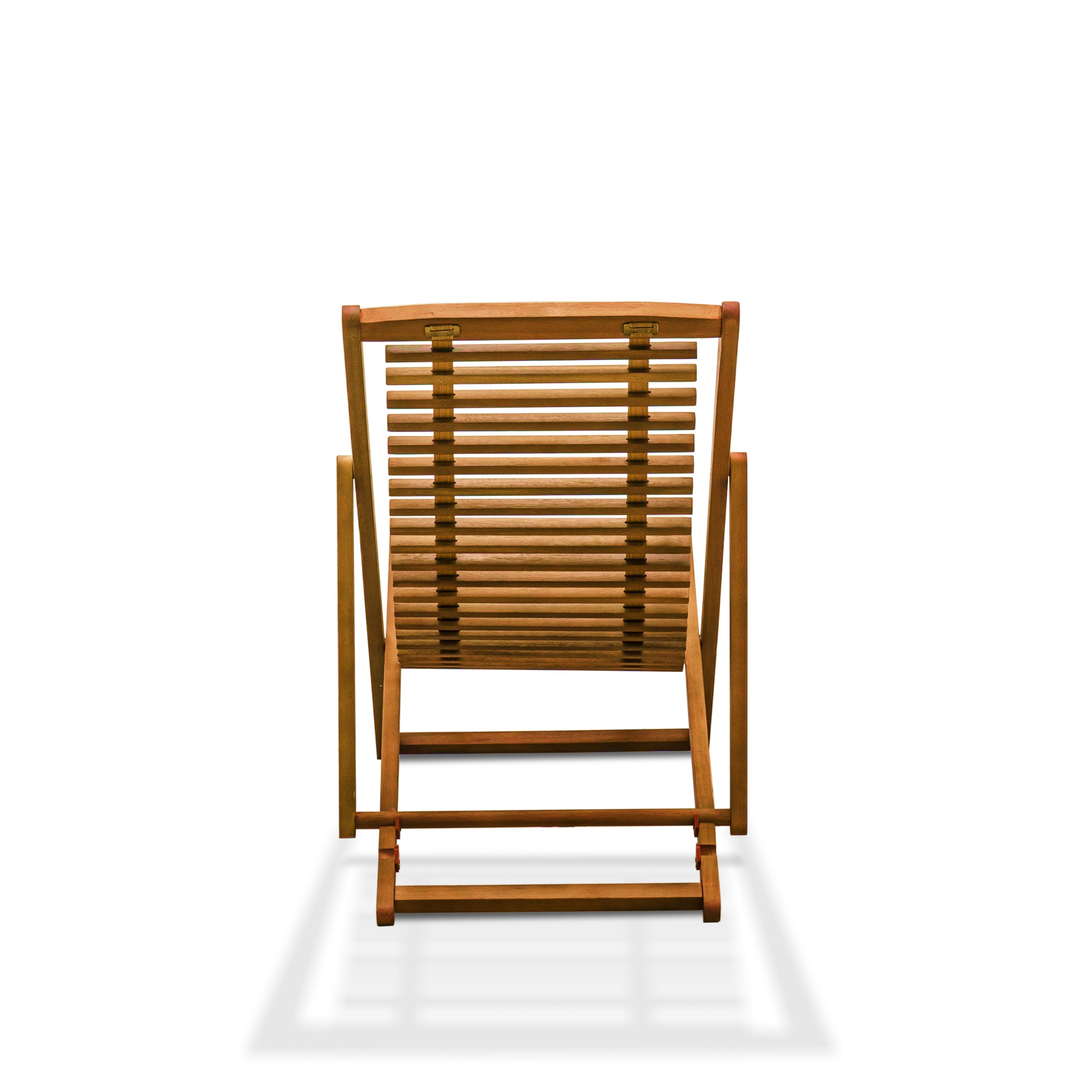 East West Furniture BJPCLNE Outdoor Patio Garden Wooden Camping Chairs - Beacher Jasper Relax Patio Chairs Set of 2 - Natural Oil Finish