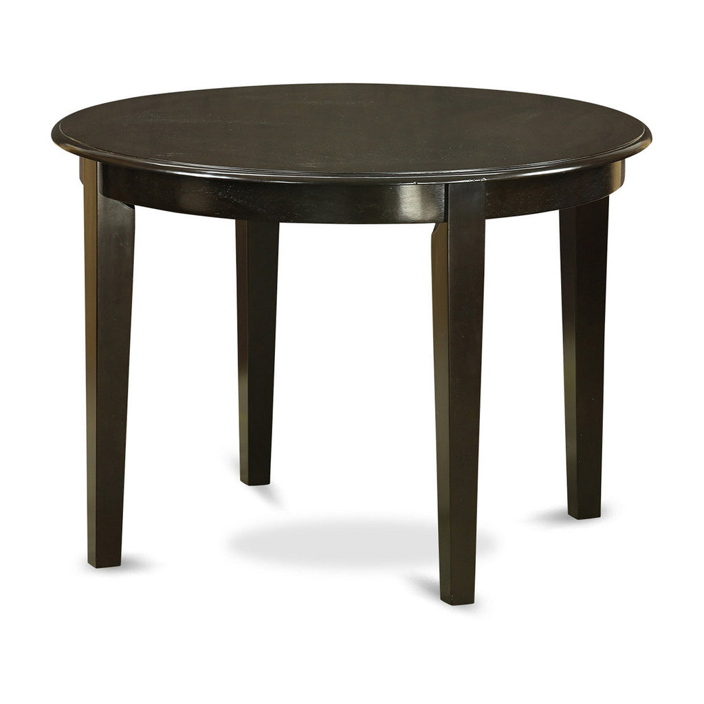 East West Furniture BOT-CAP-T Boston Round Modern Dining Table for Small Spaces, 42x42 Inch, Cappuccino