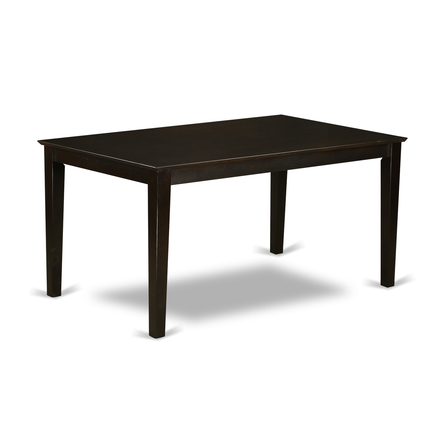 Mesa de cocina moderna Capri CAT-CAP-S de East West Furniture: mesa de comedor rectangular con patas resistentes