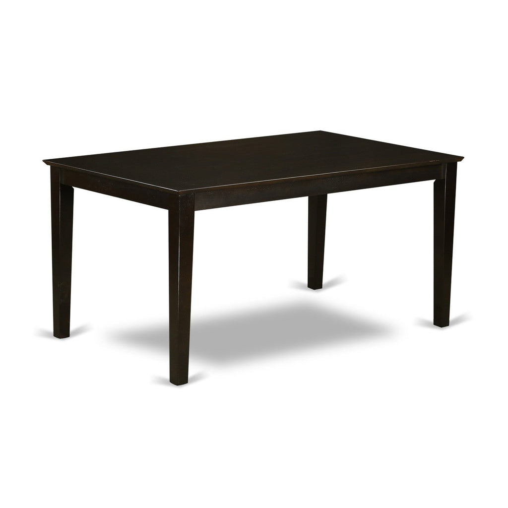East West Furniture CAPF7-CAP-W 7 Piece Dining Table Set Consist of a Rectangle Wooden Table and 6 Dining Room Chairs