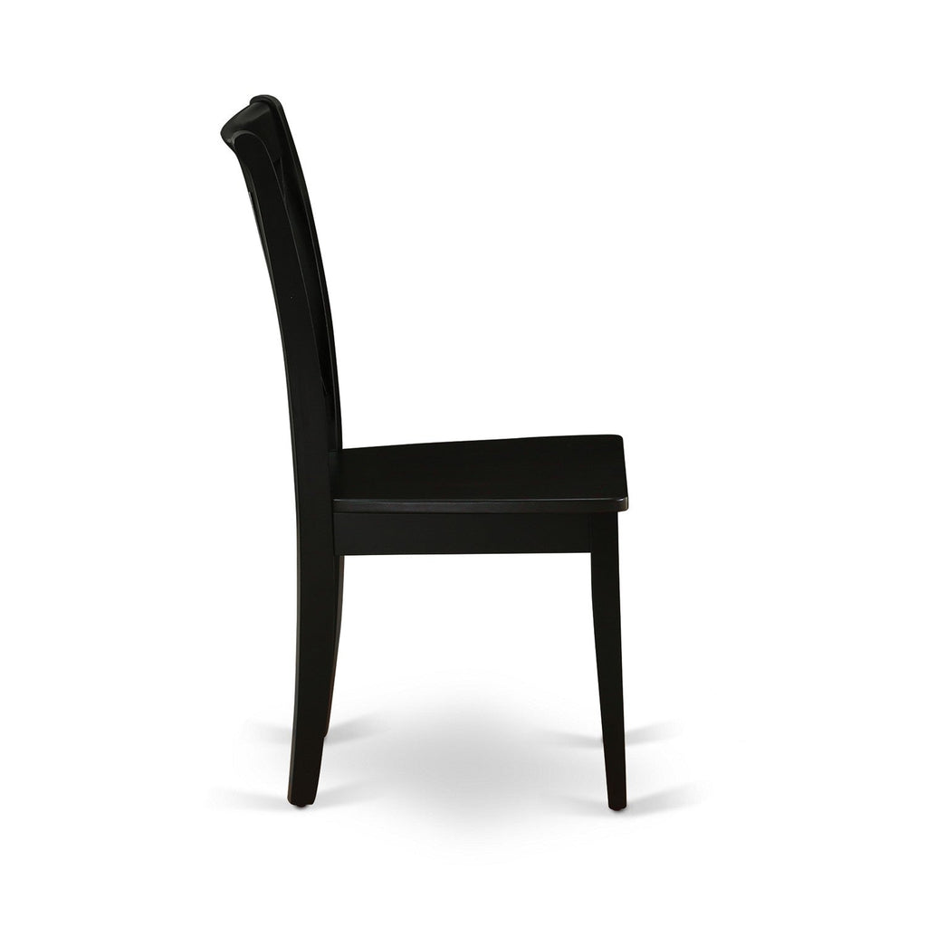 East West Furniture WECL5-BLK-W 5 Piece Kitchen Table Set for 4 Includes a Rectangle Dining Room Table with Butterfly Leaf and 4 Dining Chairs