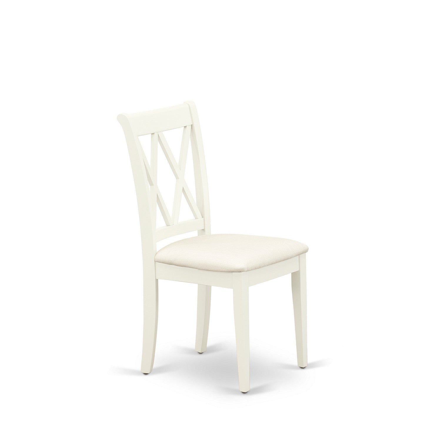 Sillas de comedor para cocina Clarksville CLC-LWH-C de East West Furniture - Sillas de madera tapizadas con tela de lino