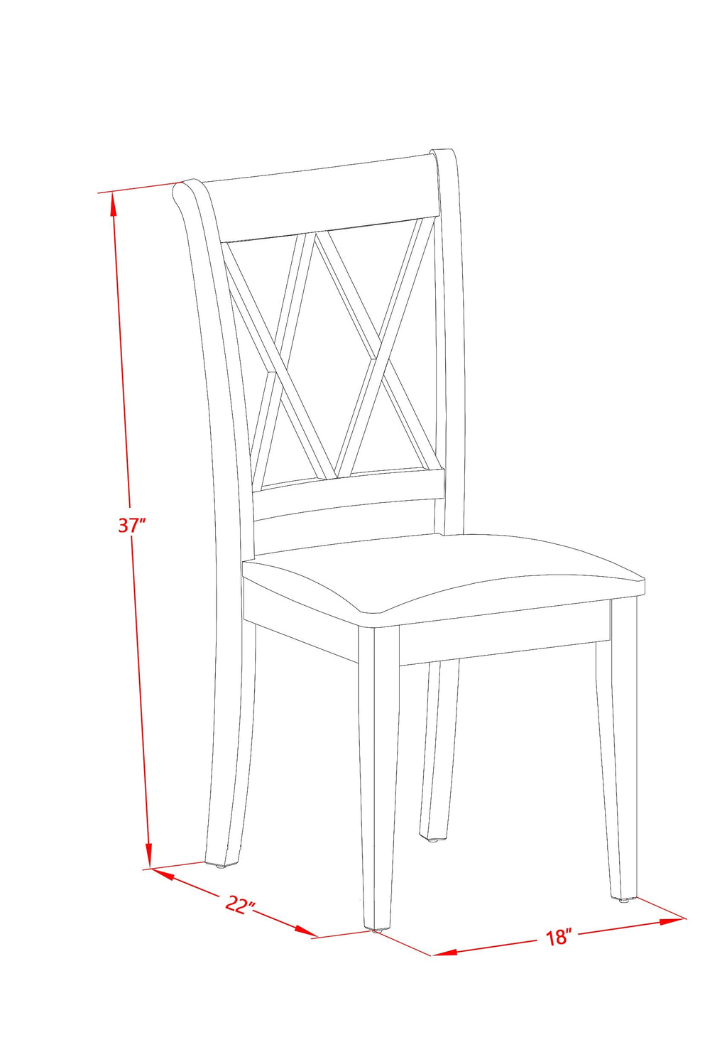 East West Furniture WECL5-WHI-C 5 Piece Dining Room Furniture Set Includes a Rectangle Wooden Table with Butterfly Leaf and 4 Linen Fabric Kitchen Dining Chairs, 42x60 Inch, Linen White