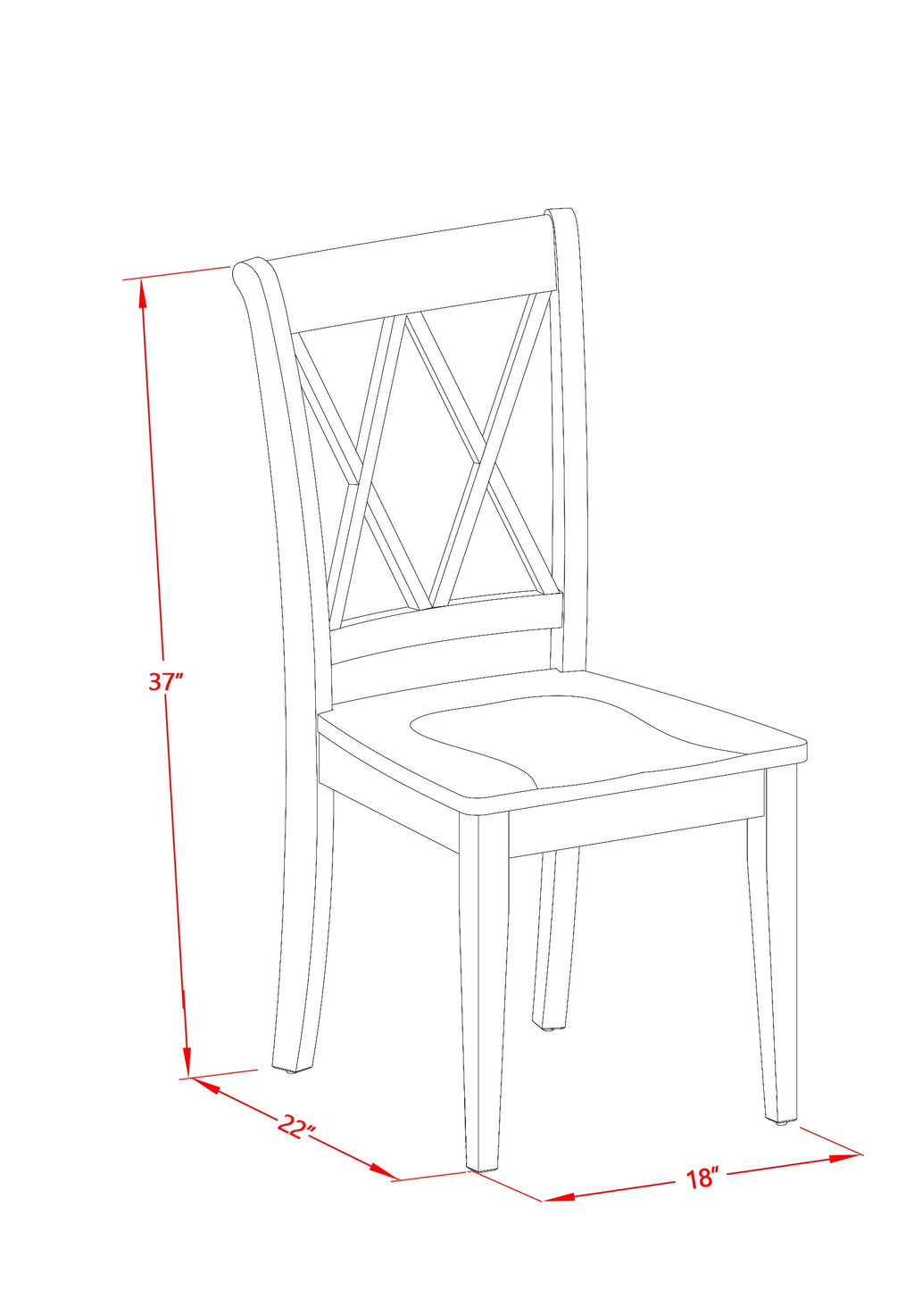 El juego de muebles de comedor de 5 piezas East West Furniture AVCL5-LWH-W incluye una mesa de cocina ovalada con hojas de mariposa y 4 sillas de comedor.