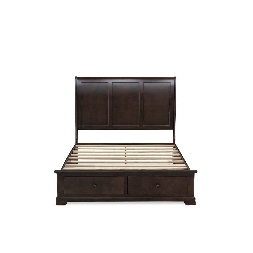 East West Furniture CO21-Q2NDMC Cordova 6-Pc Bedroom Set Includes a Queen Size Bed