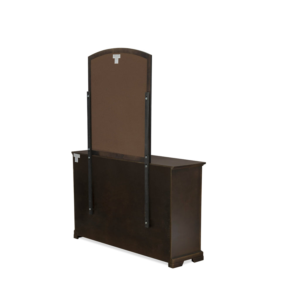East West Furniture CO21-Q2NDMC Cordova 6-Pc Bedroom Set Includes a Queen Size Bed