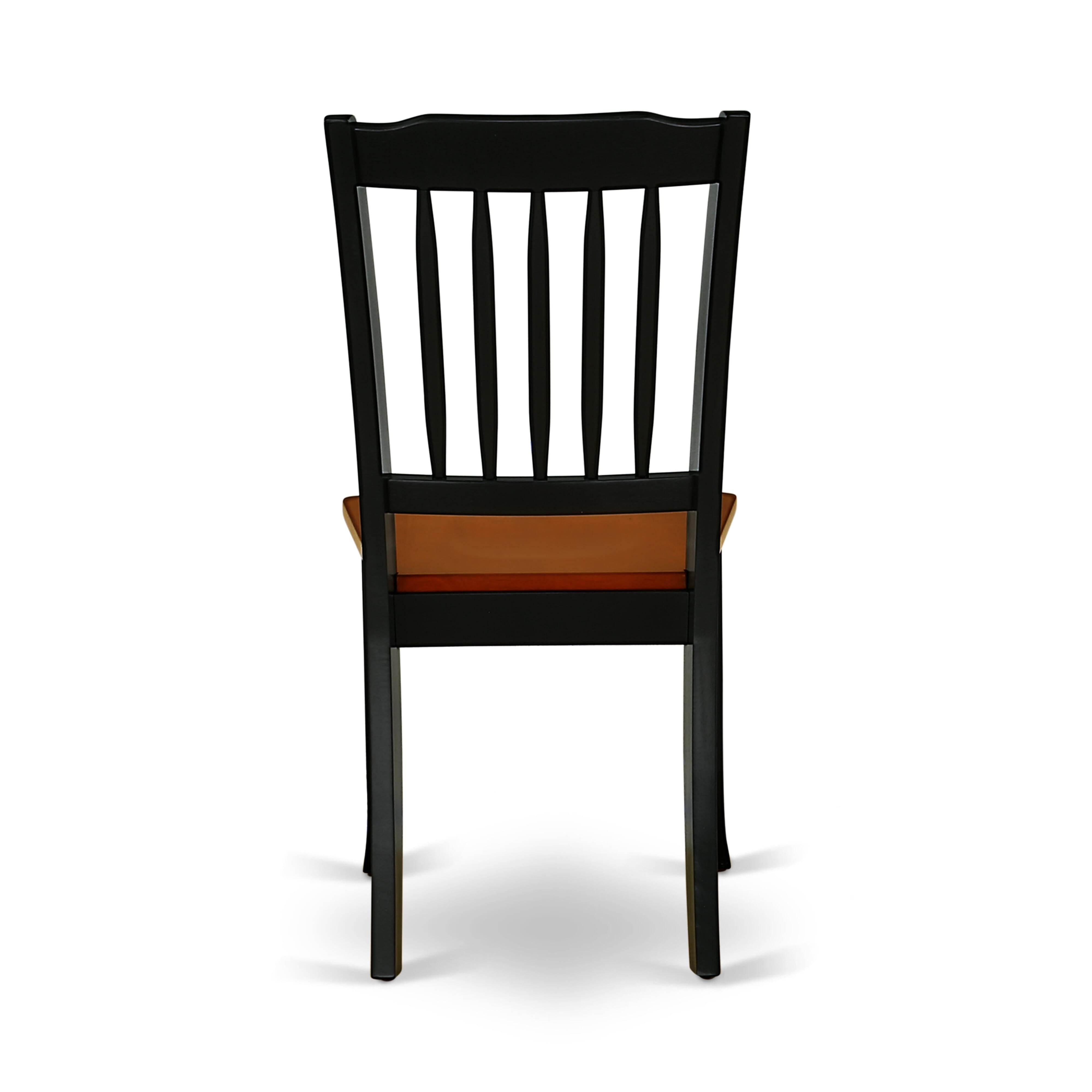 Juego de mesa de comedor moderna de 3 piezas East West Furniture NDDA3-BCH-W. Incluye una mesa rectangular de madera con alas abatibles y 2 sillas de comedor.