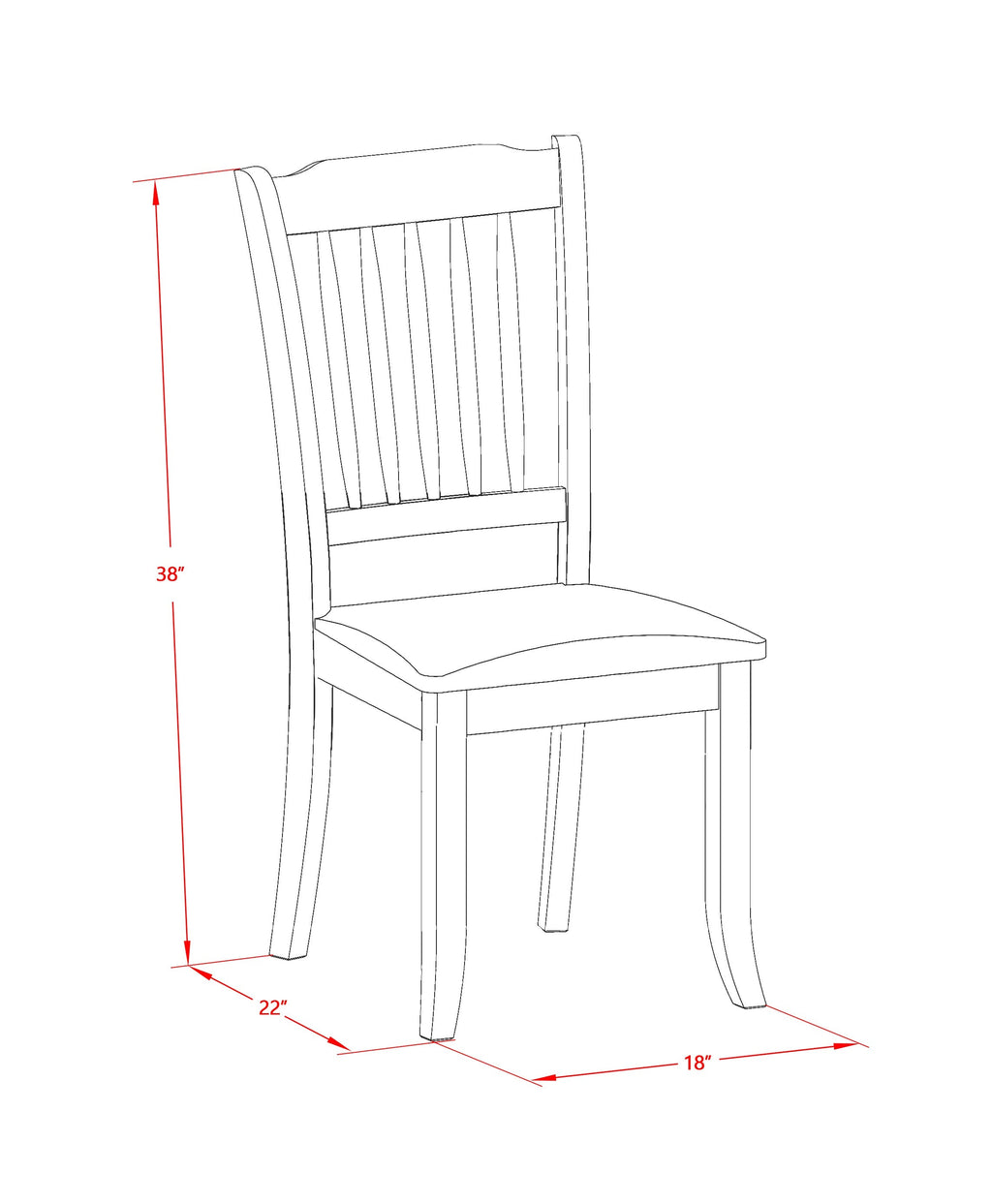 Juego de muebles de comedor de 6 piezas East West Furniture CADA6-MAH-C. Contiene una mesa de cocina rectangular y 4 sillas de comedor de tela de lino con un banco.