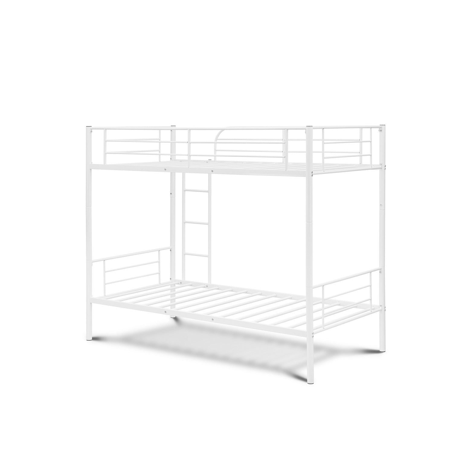 Litera doble Danbury DAT0WHI de East West Furniture con recubrimiento en polvo de color blanco