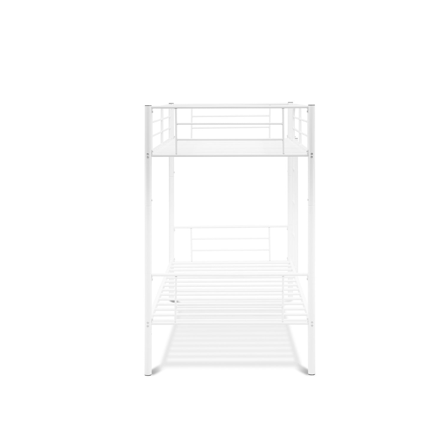 Litera doble Danbury DAT0WHI de East West Furniture con recubrimiento en polvo de color blanco