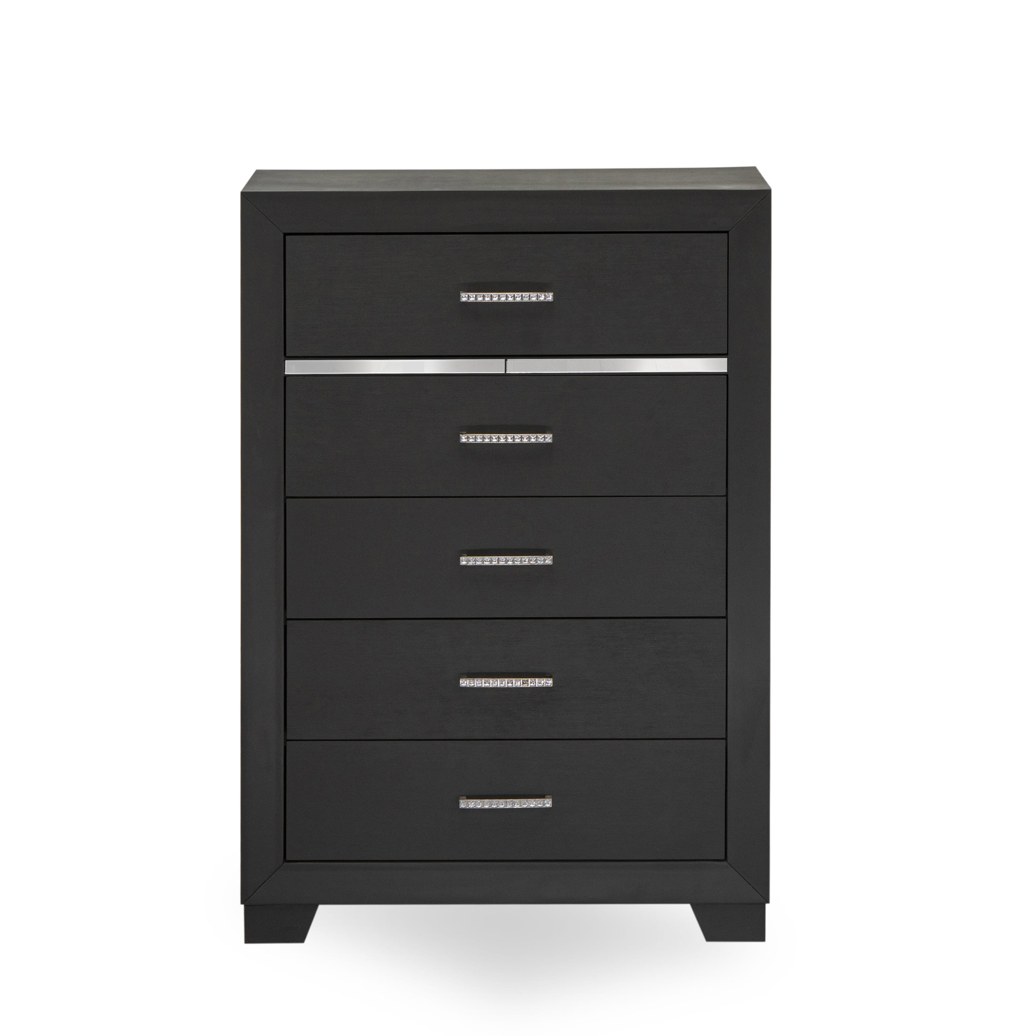 Juego de dormitorio moderno Denali tamaño Queen de 3 piezas con marco de cama East West Furniture DE20-Q1N00C