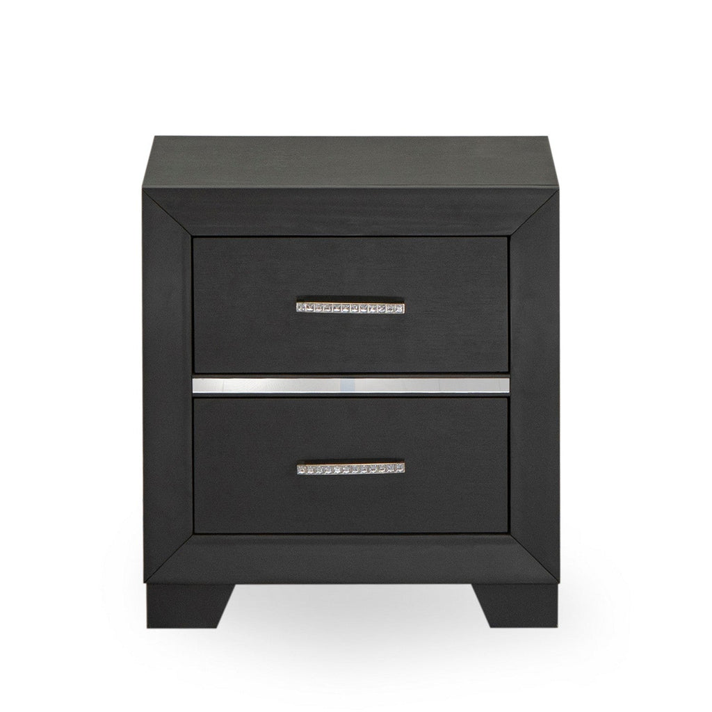 Juego de dormitorio East West Furniture DE20-K2N00C de 4 piezas tamaño king con 1 cama matrimonial