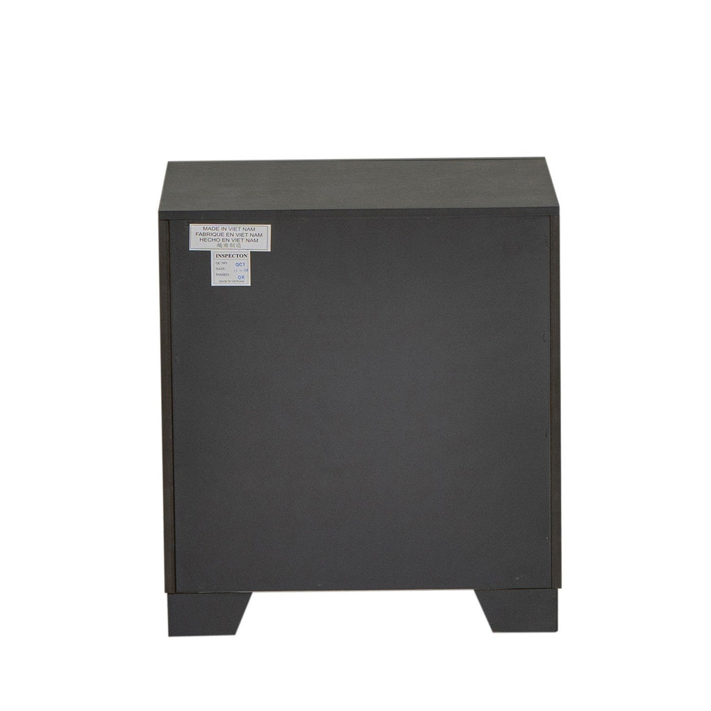 East West Furniture DEN-20 Denali Night Stand in Brushed Gray Finish