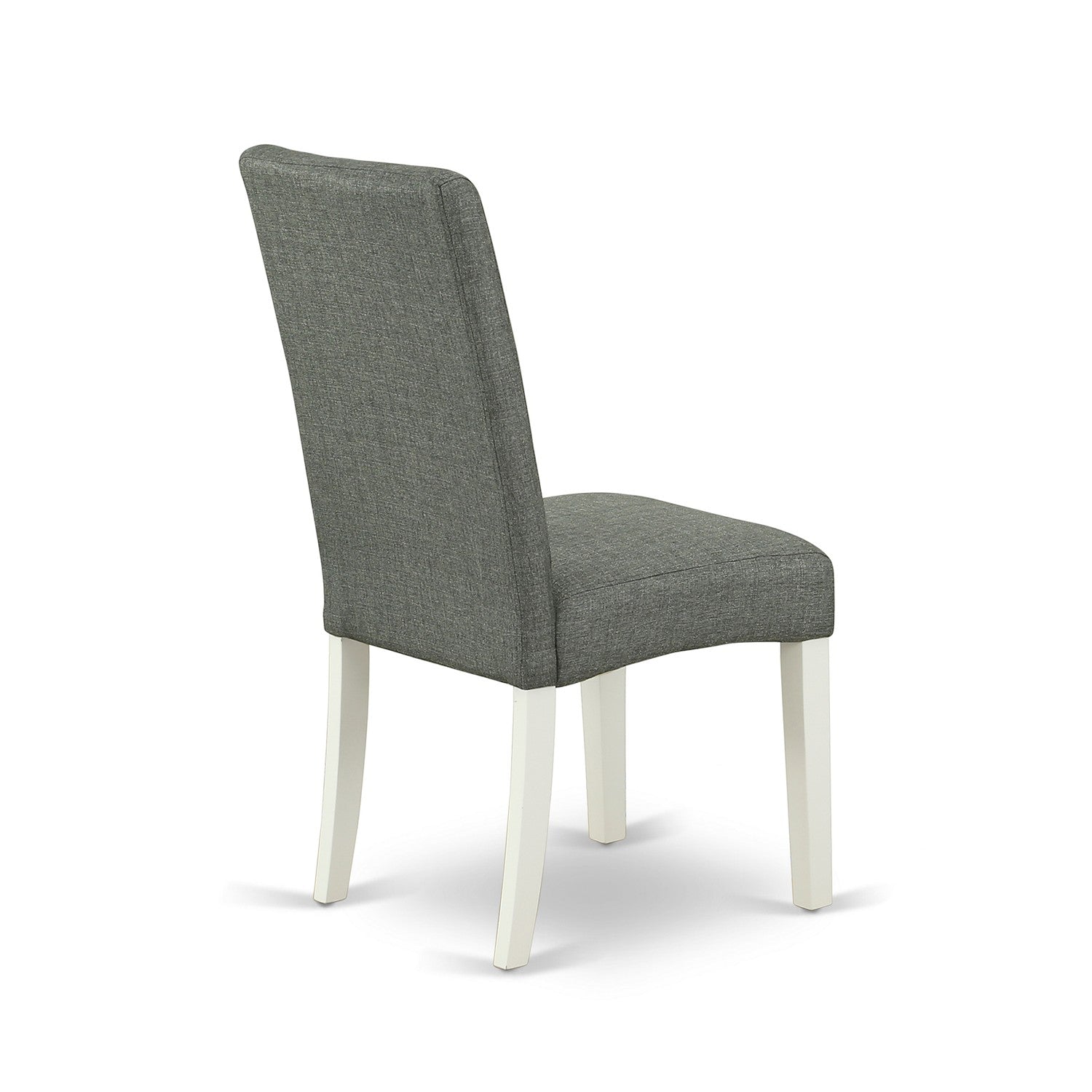 EAST WEST FURNITURE - V096DR207-7 - 7-Pc Dining Room Table Set - 6 Parson Chairs and 1 Kitchen Table - linen white Finish