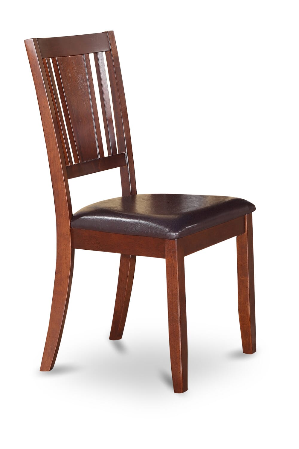 East West Furniture NDDU5-MAH-LC 5 Piece Dining Table Set for 4 Includes a Rectangle Kitchen Table with Dropleaf and 4 Faux Leather Kitchen Dining Chairs
