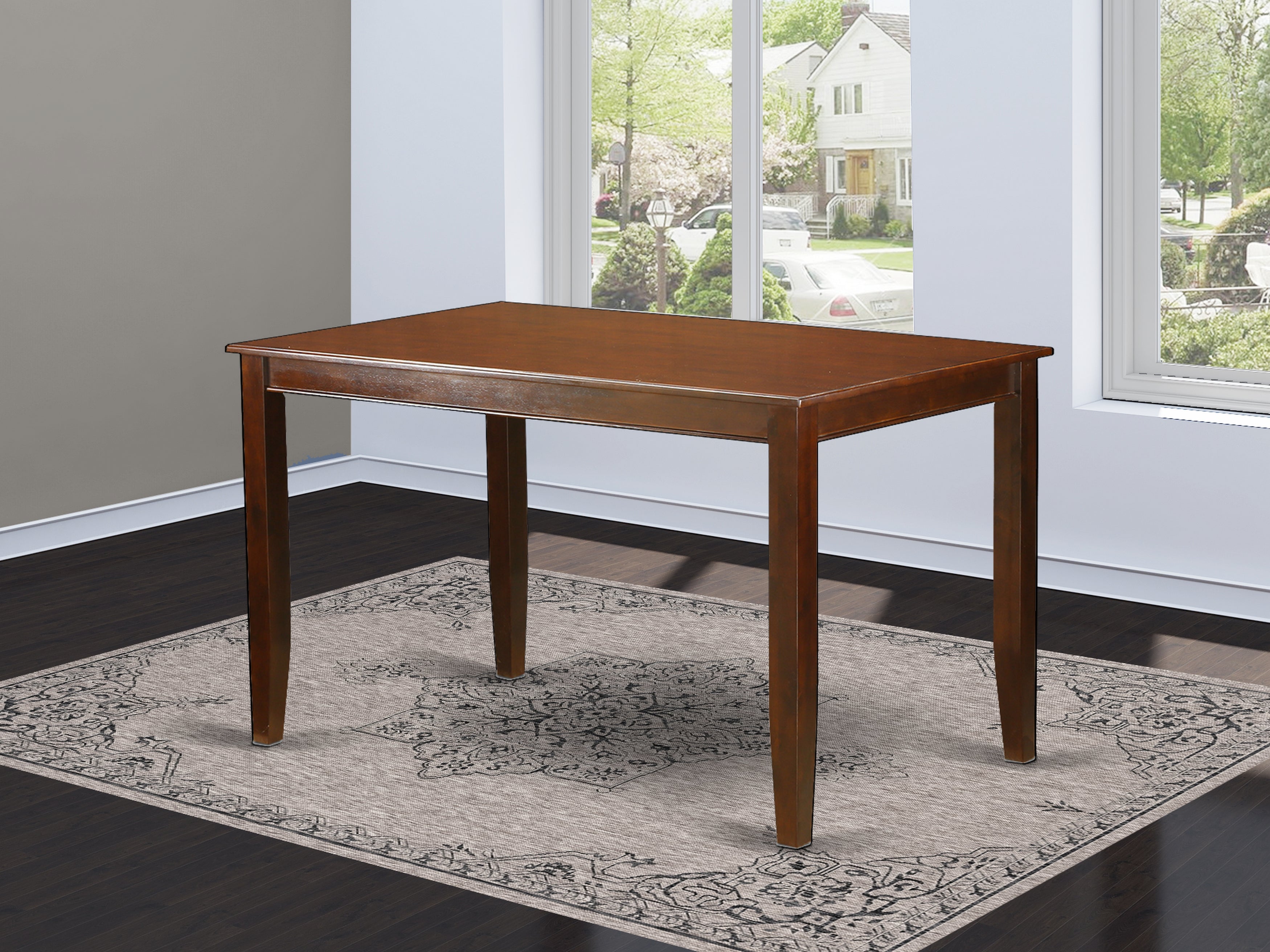 DUT-MAH-H Dudley Rectangular Counter Height Dining Table 36"x60" in Mahogany Finish