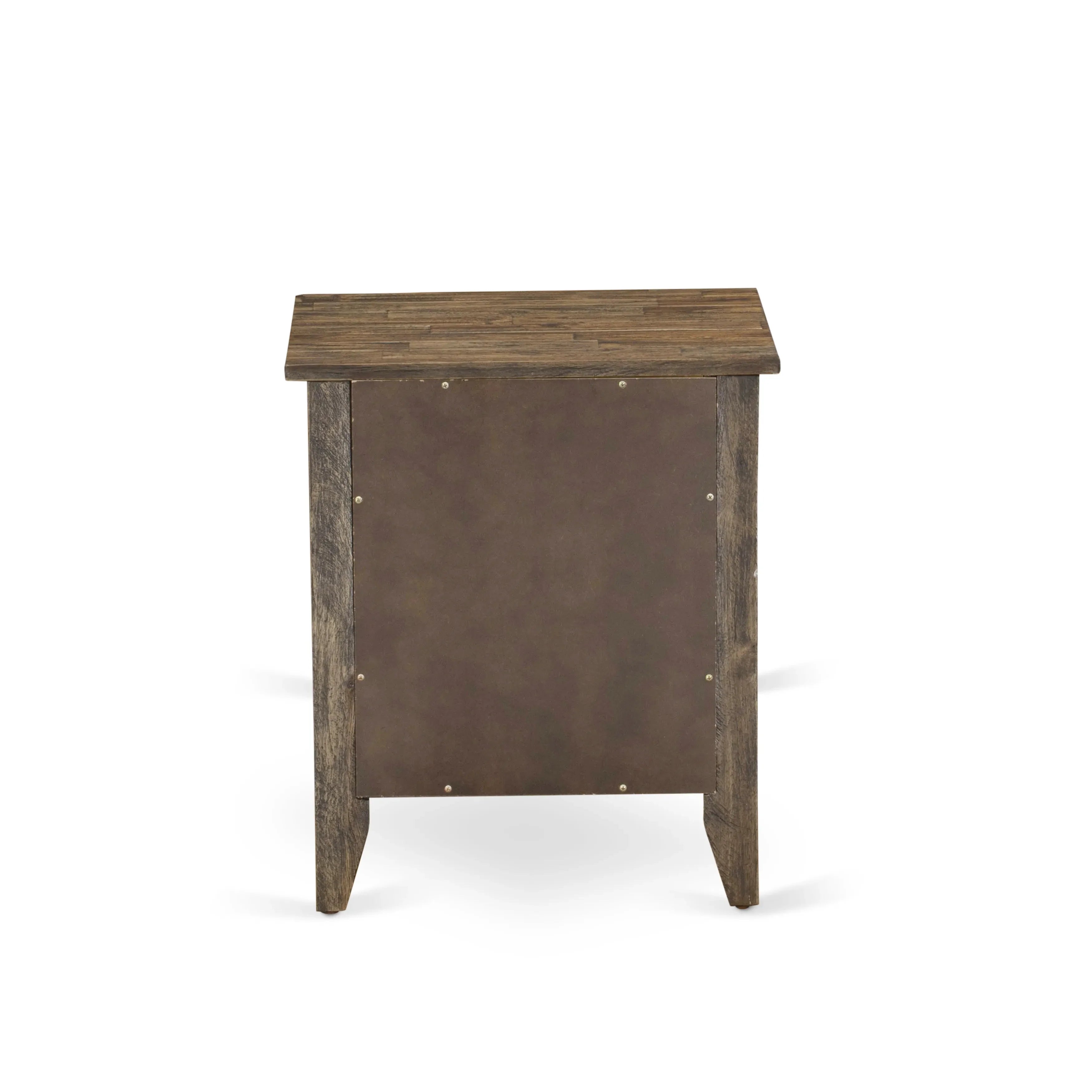 FN08K-1GA07 Juego de dormitorio de 2 piezas con plataforma de madera, con 1 cama King y 1 mesa auxiliar - Construcción fiable y duradera - Tela de lino beige niebla