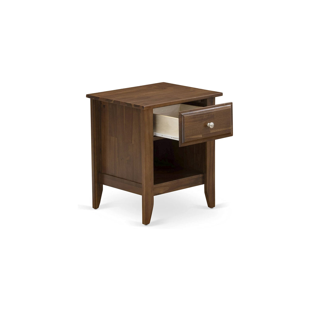 Juego de dormitorio de 3 piezas KD16K-2GA08: 1 cama con plataforma, cabecero acolchado de lino color caqui oscuro y capitoné con botones, 2 mesitas de noche de madera con cajón moderno y patas con acabado negro.