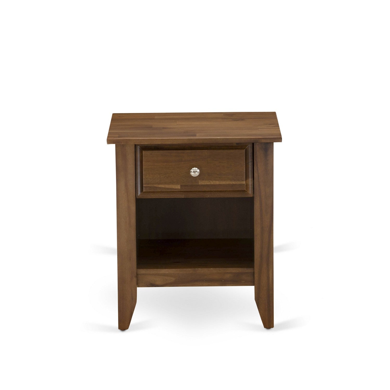 Mesita de noche Gallatin GA-08-ET de East West Furniture: mesita de noche rectangular con cajón para dormitorio