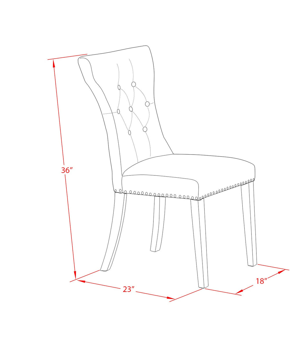 El juego de mesa de comedor de 5 piezas East West Furniture NDGA5-LWH-35 incluye una mesa de cocina rectangular con alas abatibles y 4 sillas de comedor Parson de tela de lino y piel de venado.