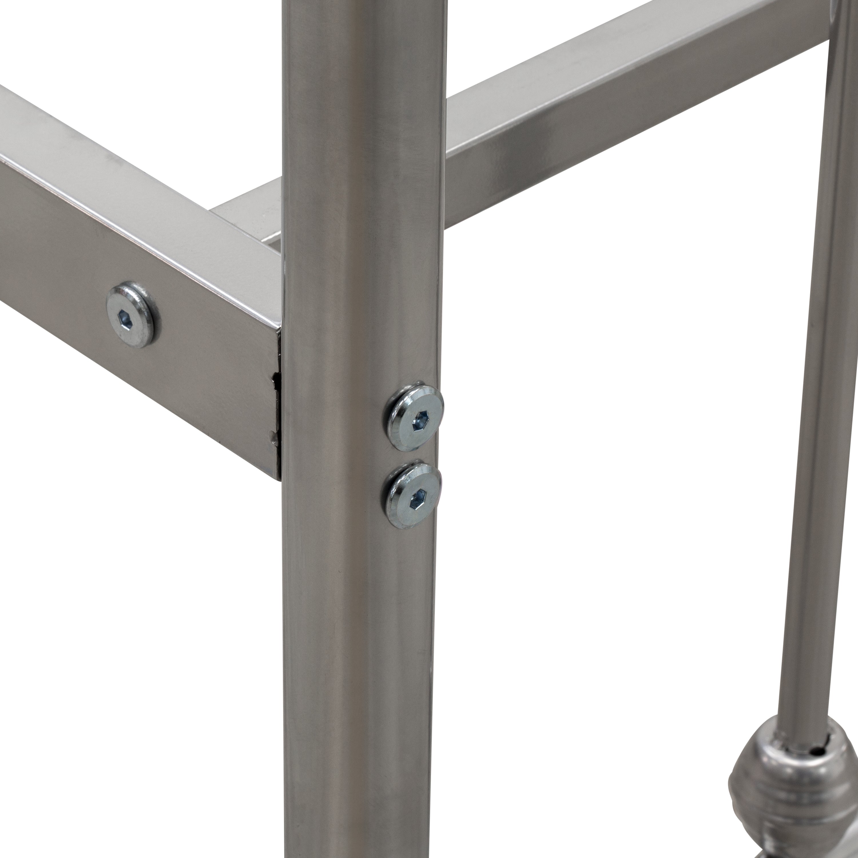 East West Furniture GDTBSIL Garland - Cama individual con 6 patas de metal - Cama de lujo con recubrimiento en polvo color plata