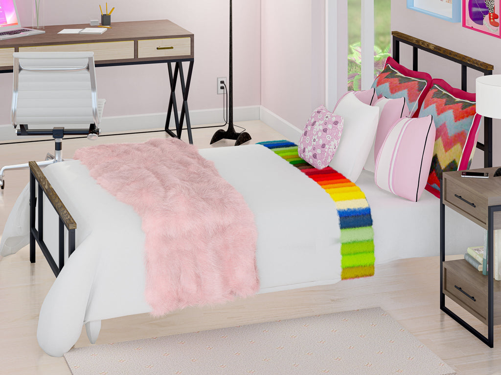 East West Furniture IGTBB04 Ingram - Estructura de cama moderna con 4 patas de metal - Estructura de cama de alta gama con recubrimiento en polvo negro