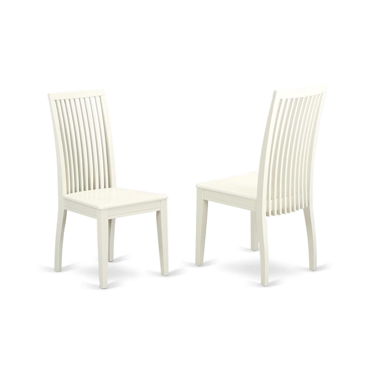 Juego de mesa de comedor East West Furniture NOIP5-LWH-W de 5 piezas para 4 personas. Incluye una mesa de cocina rectangular con diseño de hojas de mariposa y 4 sillas de comedor.