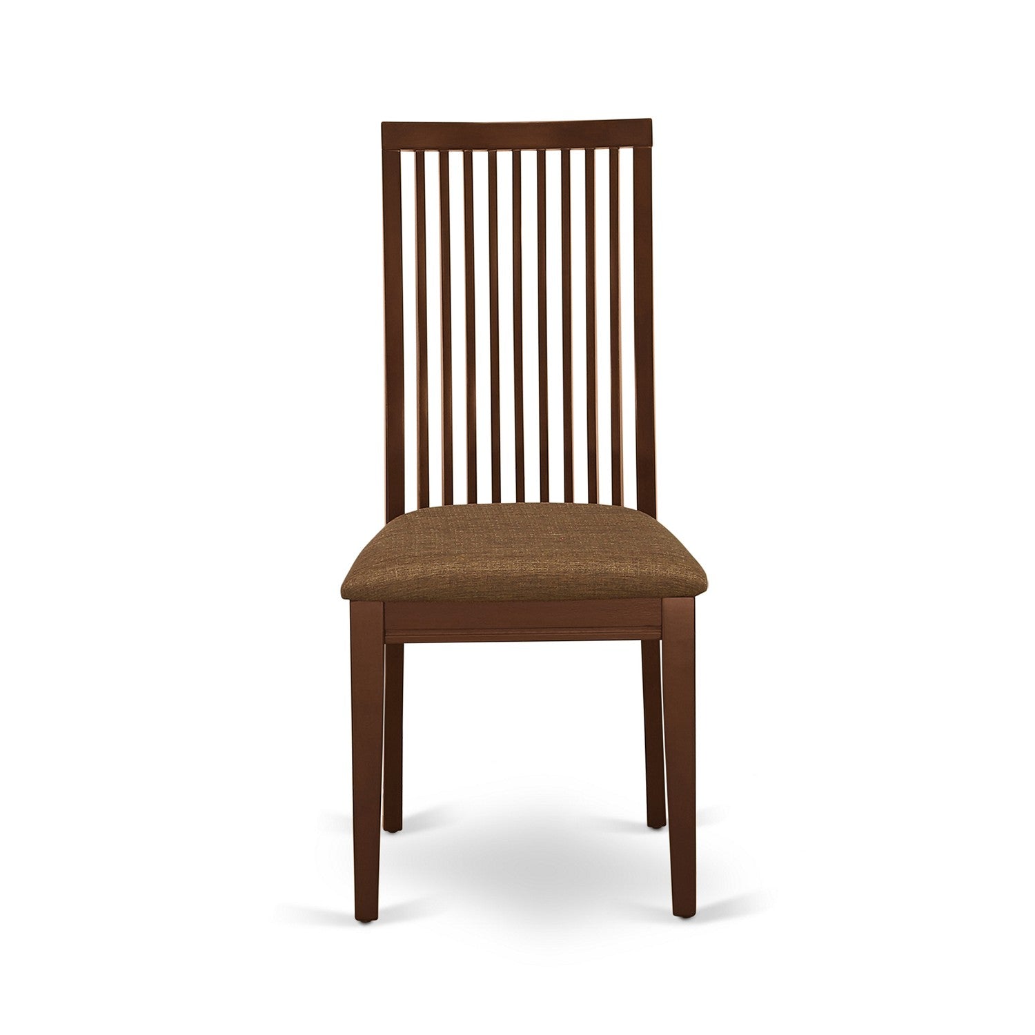Sillas de comedor Ipswich East West Furniture IPC-MAH-C - Sillas de madera maciza tapizadas en tela de lino